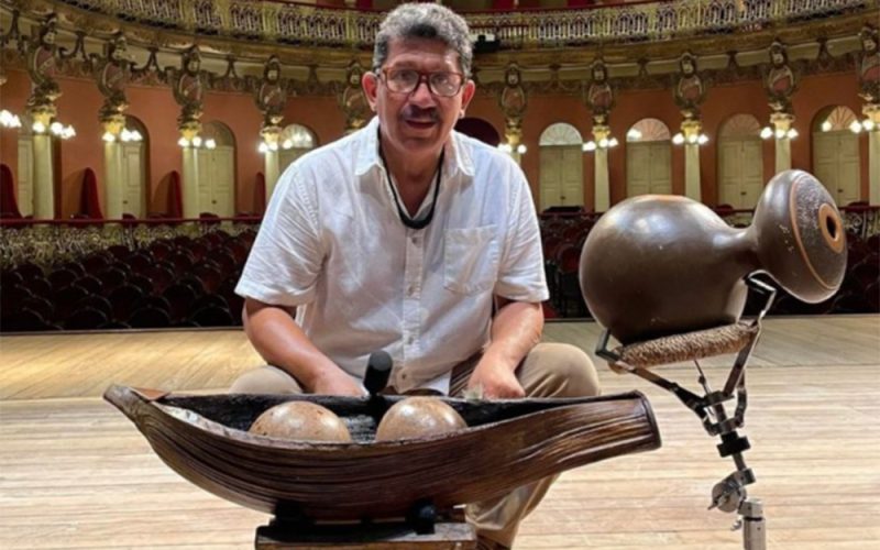 Percussionista João Paulo Ribeiro celebra 40 anos de carreira no Teatro Amazonas